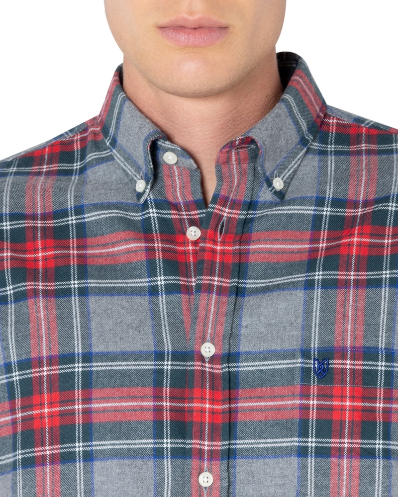 ΑΝΔΡΙΚΟ ΠΟΥΚΑΜΙΣΟ ΚΑΡΟ ΦΑΝΕΛΑ REGULAR FIT