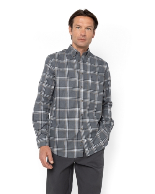 	ΑΝΔΡΙΚΟ ΠΟΥΚΑΜΙΣΟ ΚΑΡΟ ΦΑΝΕΛΑ REGULAR FIT thumb