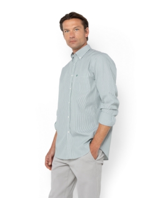 	ΑΝΔΡΙΚΟ ΠΟΥΚΑΜΙΣΟ ΡΙΓΕΣ ΠΟΠΛΙΝΑ REGULAR FIT thumb