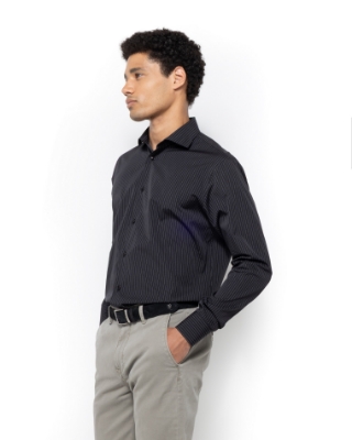 ΑΝΔΡΙΚΟ ΠΟΥΚΑΜΙΣΟ ΡΙΓΕΣ ΠΟΠΛΙΝΑ CUSTOM FIT thumb