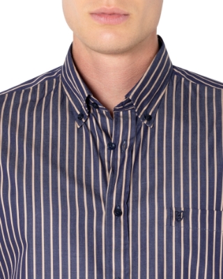 ΠΟΥΚΑΜΙΣΟ ΡΙΓΕΣ TWILL REGULAR FIT thumb