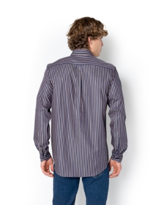 ΠΟΥΚΑΜΙΣΟ ΡΙΓΕΣ TWILL REGULAR FIT thumb