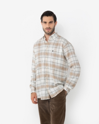 ΑΝΔΡΙΚΟ ΠΟΥΚΑΜΙΣΟ ΚΑΡΟ TWILL REGULAR FIT thumb