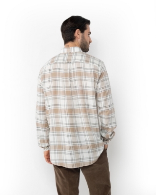 ΑΝΔΡΙΚΟ ΠΟΥΚΑΜΙΣΟ ΚΑΡΟ TWILL REGULAR FIT thumb