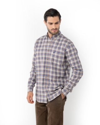 ΑΝΔΡΙΚΟ ΠΟΥΚΑΜΙΣΟ ΚΑΡΟ ΦΑΝΕΛΑ REGULAR FIT thumb