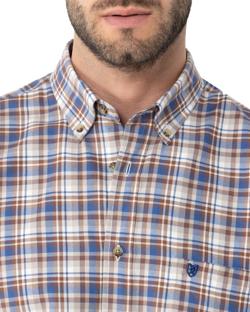 ΑΝΔΡΙΚΟ ΠΟΥΚΑΜΙΣΟ ΚΑΡΟ ΦΑΝΕΛΑ REGULAR FIT