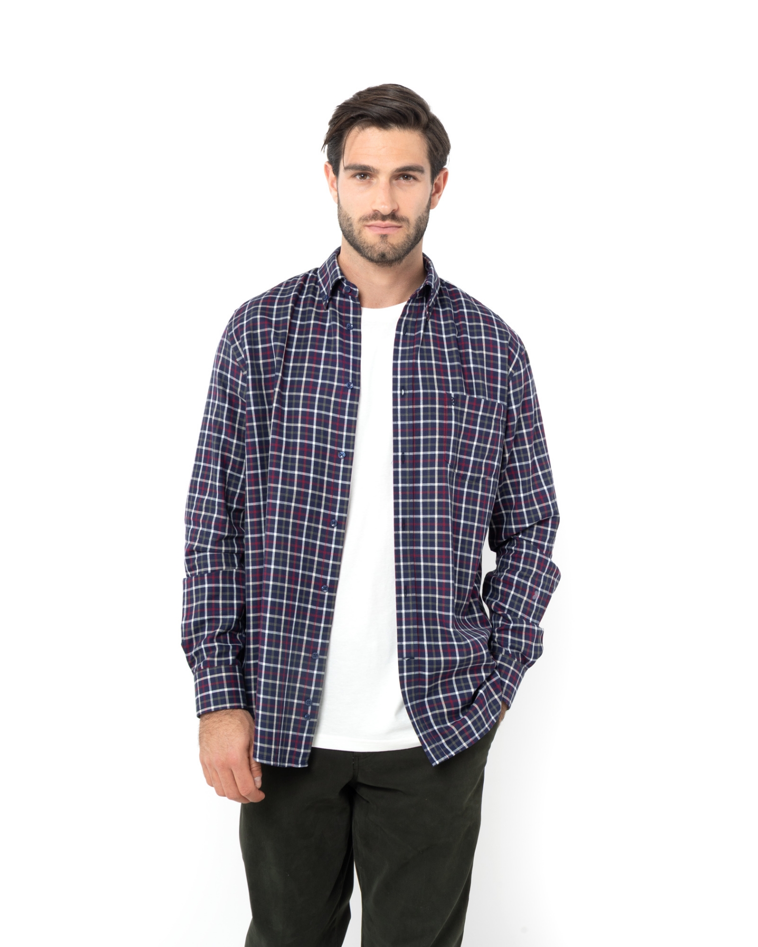 ΑΝΔΡΙΚΟ ΠΟΥΚΑΜΙΣΟ ΚΑΡΟ ΦΑΝΕΛΑ REGULAR FIT