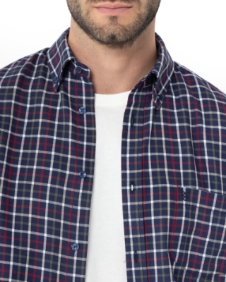 ΑΝΔΡΙΚΟ ΠΟΥΚΑΜΙΣΟ ΚΑΡΟ ΦΑΝΕΛΑ REGULAR FIT thumb