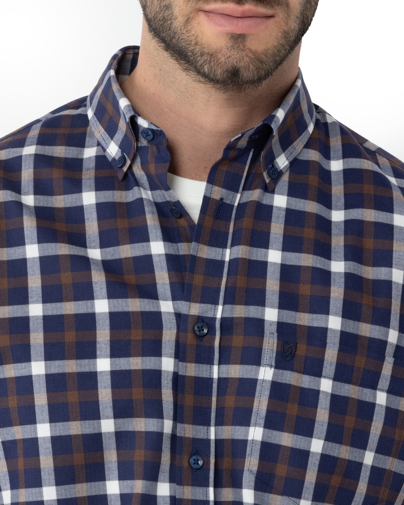 ΑΝΔΡΙΚΟ ΠΟΥΚΑΜΙΣΟ ΚΑΡΟ TWILL REGULAR FIT