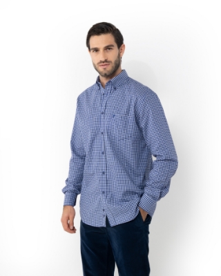 	ΑΝΔΡΙΚΟ ΠΟΥΚΑΜΙΣΟ ΚΑΡΟ TWILL REGULAR FIT thumb