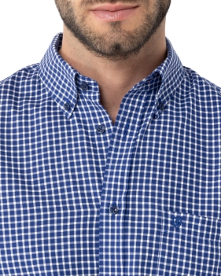 	ΑΝΔΡΙΚΟ ΠΟΥΚΑΜΙΣΟ ΚΑΡΟ TWILL REGULAR FIT thumb