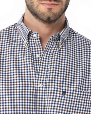 	ΑΝΔΡΙΚΟ ΠΟΥΚΑΜΙΣΟ ΚΑΡΟ TWILL REGULAR FIT thumb