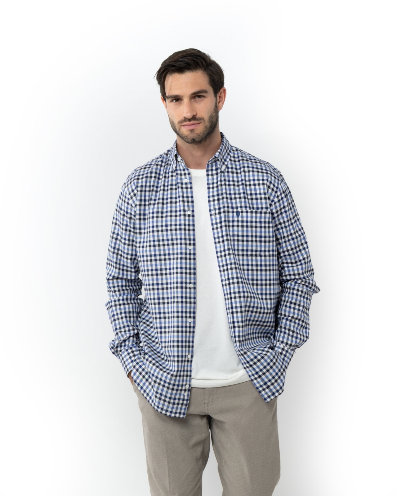 ΑΝΔΡΙΚΟ ΠΟΥΚΑΜΙΣΟ ΚΑΡΟ TWILL REGULAR FIT