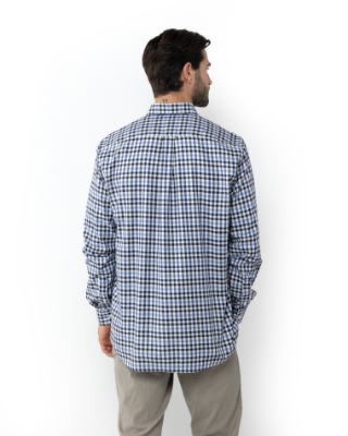 ΑΝΔΡΙΚΟ ΠΟΥΚΑΜΙΣΟ ΚΑΡΟ TWILL REGULAR FIT thumb