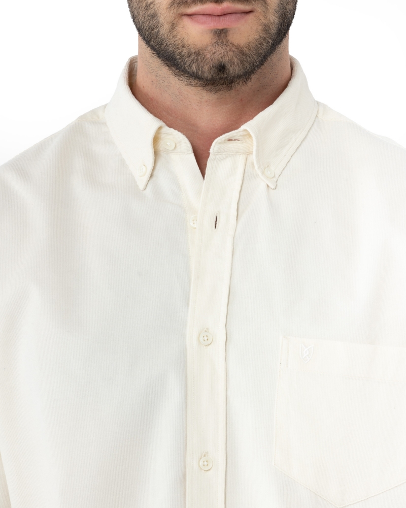 ΑΝΔΡΙΚΟ ΠΟΥΚΑΜΙΣΟ ΚΟΤΛΕ ΕΚΡΟΥ REGULAR FIT