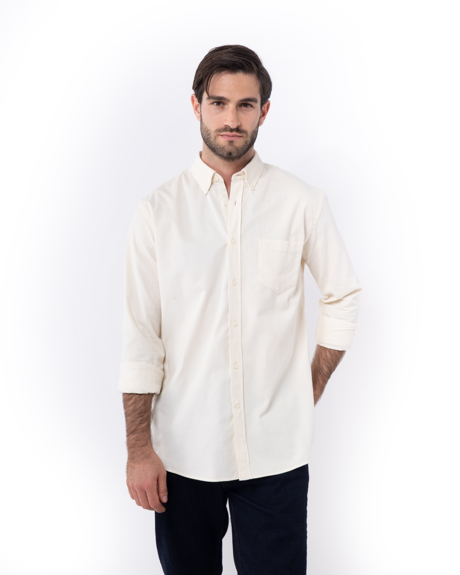 ΑΝΔΡΙΚΟ ΠΟΥΚΑΜΙΣΟ ΚΟΤΛΕ ΕΚΡΟΥ REGULAR FIT