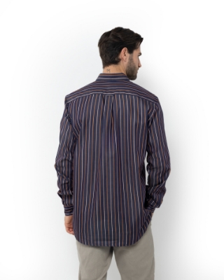 ΑΝΔΡΙΚΟ ΠΟΥΚΑΜΙΣΟ ΡΙΓΕΣ TWILL REGULAR FIT thumb