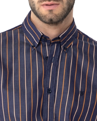 ΑΝΔΡΙΚΟ ΠΟΥΚΑΜΙΣΟ ΡΙΓΕΣ TWILL REGULAR FIT thumb