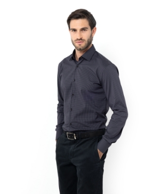 ΠΟΥΚΑΜΙΣΟ ΚΑΡΟ ΠΟΠΛΙΝΑ SLIM FIT thumb