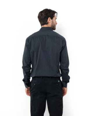 ΠΟΥΚΑΜΙΣΟ ΡΙΓΕΣ ΠΟΠΛΙΝΑ SLIM FIT thumb