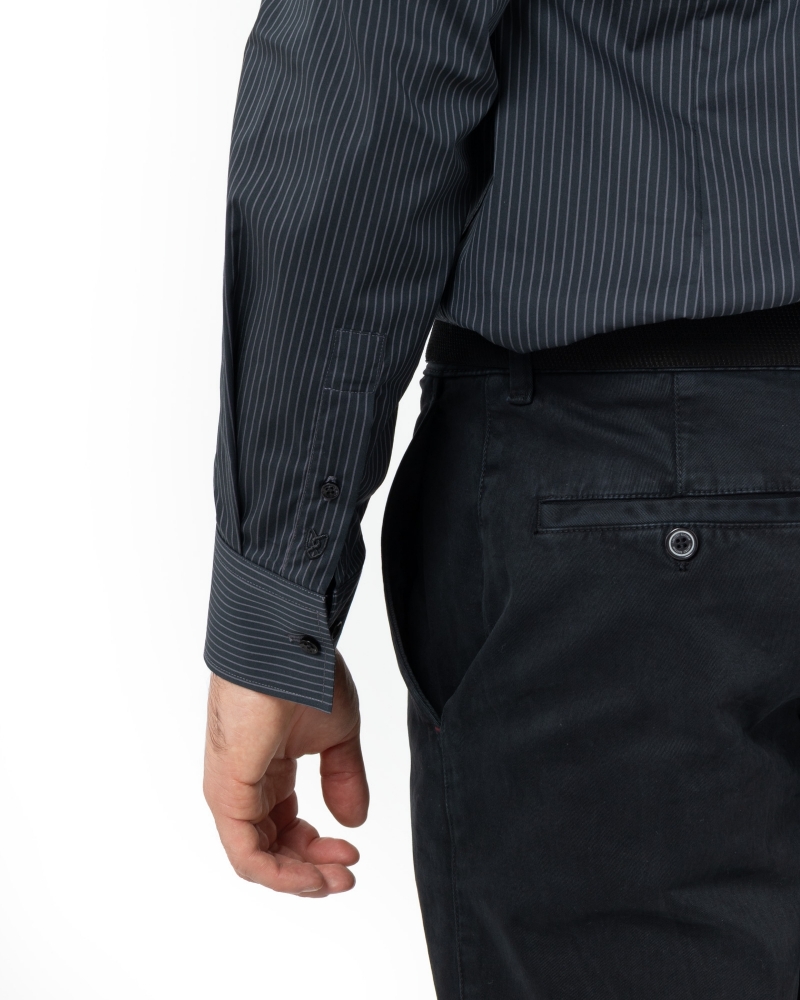 ΠΟΥΚΑΜΙΣΟ ΡΙΓΕΣ ΠΟΠΛΙΝΑ SLIM FIT