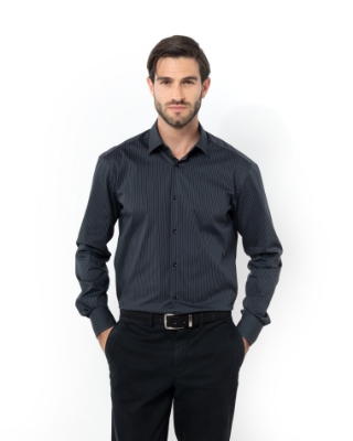 ΠΟΥΚΑΜΙΣΟ ΡΙΓΕΣ ΠΟΠΛΙΝΑ SLIM FIT thumb