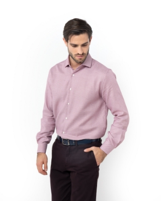 ΠΟΥΚΑΜΙΣΟ ΜΙΚΡΟΣΧΕΔΙΑΣΤΟ ΚΟΚΚΙΝΟ CUSTOM FIT thumb