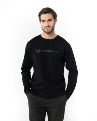 	ΜΠΛΟΥΖΑ T-SHIRT REGULAR FIT ΜΑΥΡΟ thumb