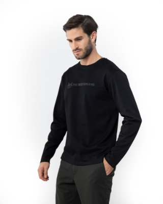 	ΜΠΛΟΥΖΑ T-SHIRT REGULAR FIT ΜΑΥΡΟ thumb