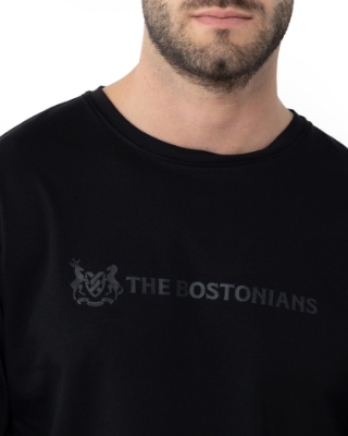 	ΜΠΛΟΥΖΑ T-SHIRT REGULAR FIT ΜΑΥΡΟ thumb