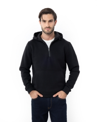 ΜΑΥΡΟ ΦΟΥΤΕΡ HALF ZIP REGULAR FIT thumb