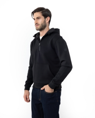 ΜΑΥΡΟ ΦΟΥΤΕΡ HALF ZIP REGULAR FIT thumb
