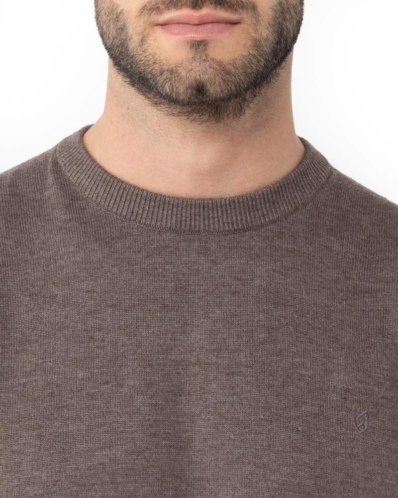 ΚΑΦΕ ΑΝΔΡΙΚΟ ΠΛΕΚΤΟ ΛΑΙΜΟΚΟΨΗ REGULAR FIT