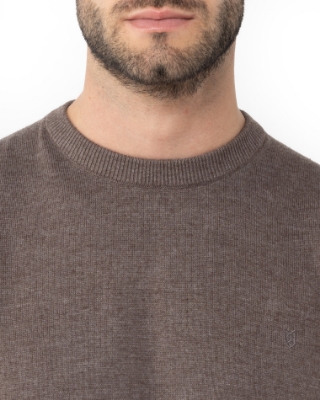 ΚΑΦΕ ΑΝΔΡΙΚΟ ΠΛΕΚΤΟ ΛΑΙΜΟΚΟΨΗ REGULAR FIT thumb