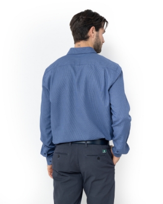 ΑΝΡΙΚΟ ΠΟΥΚΑΜΙΣΟ ΜΙΚΡΟΣΧΕΔΙΑΣΤΟ ΜΠΛΕCUSTOM FIT thumb