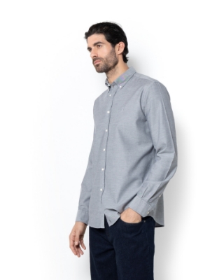 ΑΝΔΡΙΚΟ ΠΟΥΚΑΜΙΣΟ OXFORD ΣΚΟΥΡΟ ΓΚΡΙ thumb