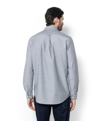 ΑΝΔΡΙΚΟ ΠΟΥΚΑΜΙΣΟ OXFORD ΣΚΟΥΡΟ ΓΚΡΙ ΜΕΓΑΛΑ ΜΕΓΕΘΗ thumb