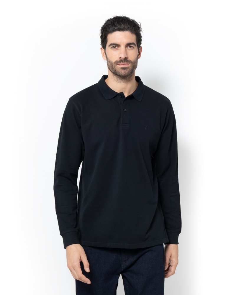 ΜΠΛΟΥΖΑ POLO PIQUE ΜΑΥΡΟ