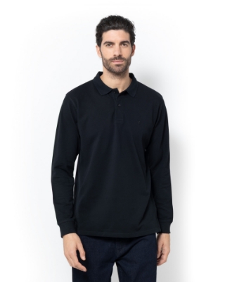 ΜΠΛΟΥΖΑ POLO PIQUE ΜΑΥΡΟ thumb
