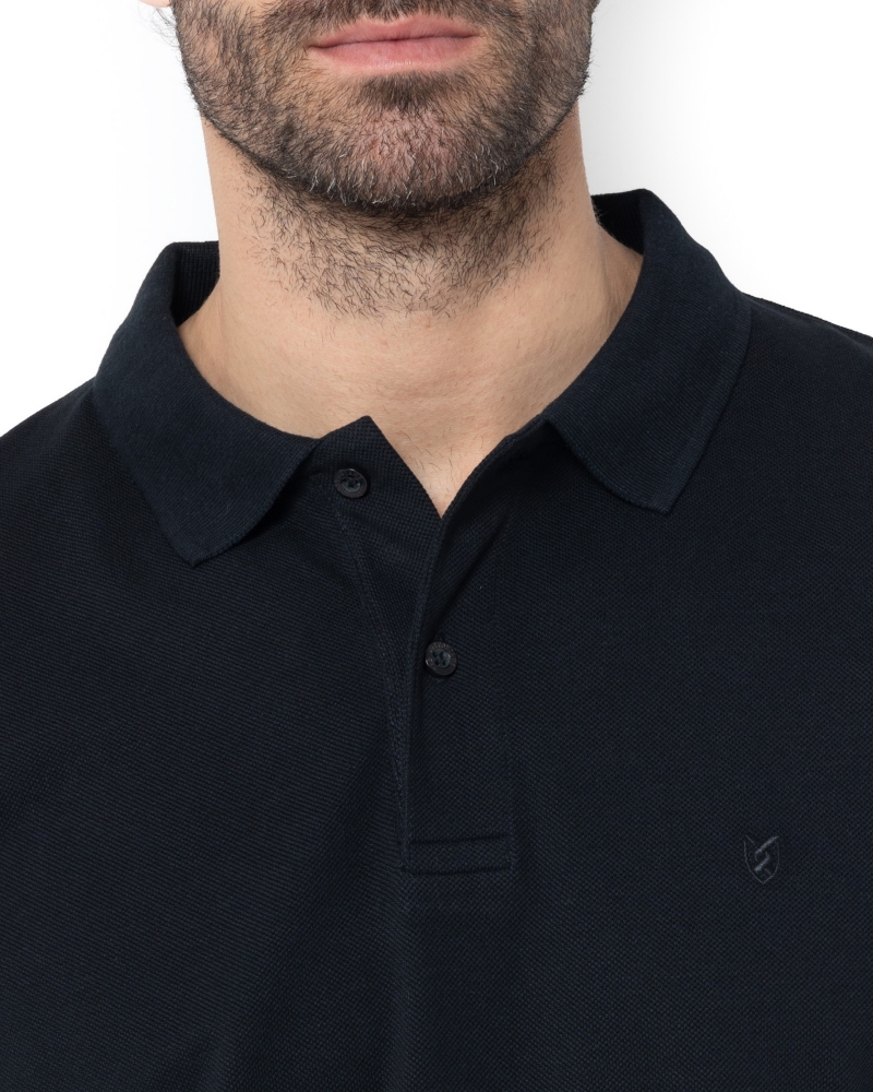 ΜΠΛΟΥΖΑ POLO PIQUE ΜΑΥΡΟ