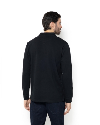 ΜΠΛΟΥΖΑ POLO PIQUE ΜΑΥΡΟ thumb