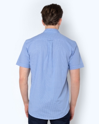 BIG & TALL ΠΟΥΚΑΜΙΣΟ ΠΟΠΛΙΝΑ ΜΠΛΕ thumb