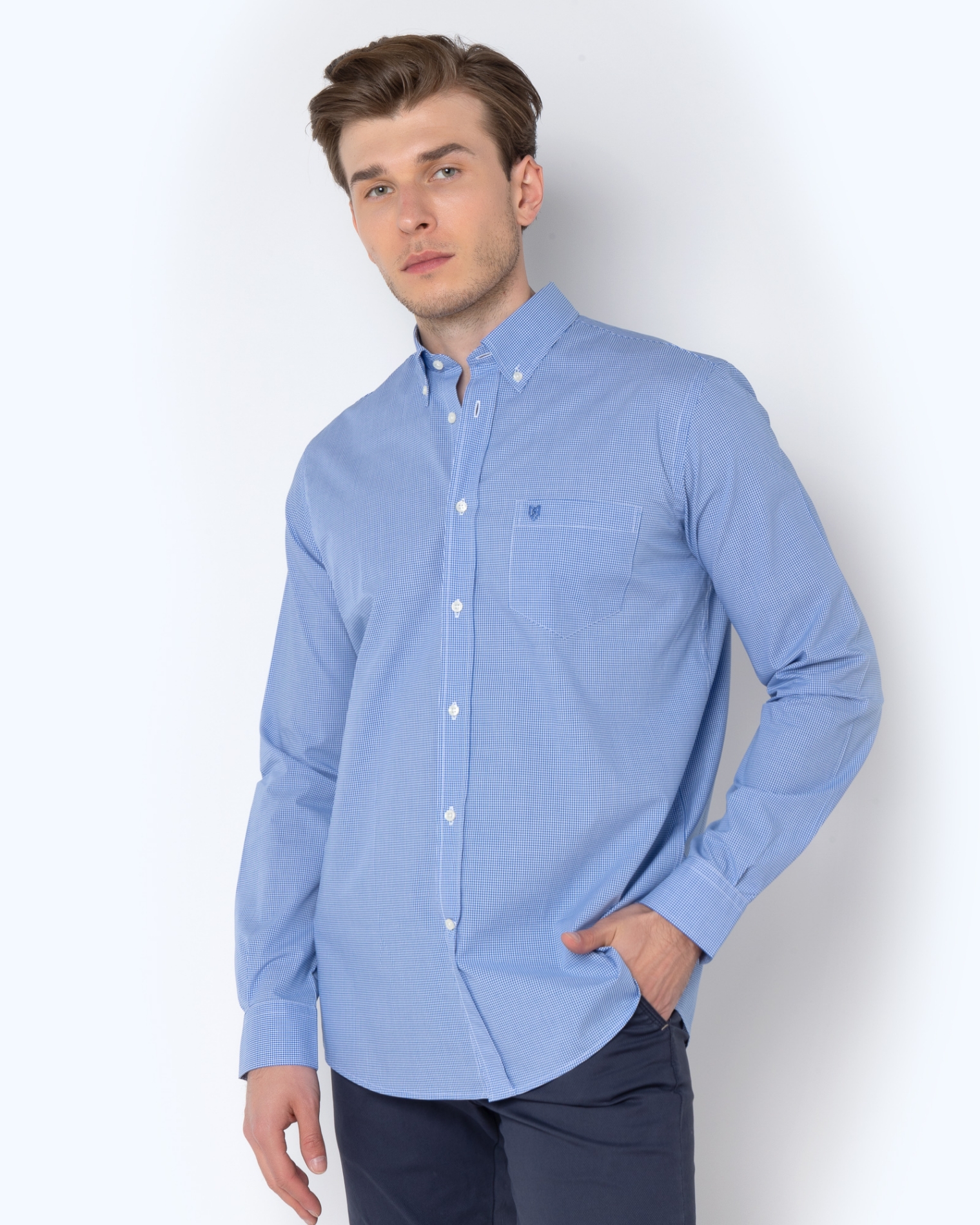 BIG & TALL ΠΟΥΚΑΜΙΣΟ ΚΑΡΟ ΠΟΠΛΙΝΑ