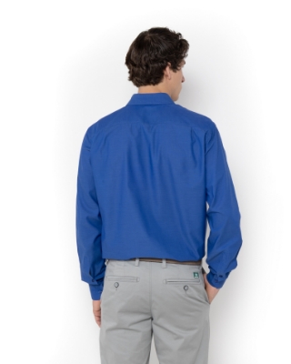 ΠΟΥΚΑΜΙΣΟ DOBBY ΜΠΛΕ CUSTOM FIT thumb