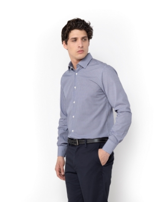 ΠΟΥΚΑΜΙΣΟ DIGITAL PRINT ΠΟΠΛΙΝΑ SLIM FIT thumb