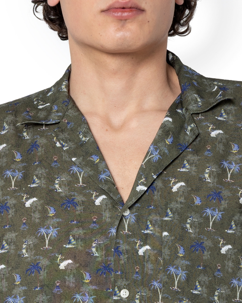 ΑΝΔΡΙΚΟ ΠΟΥΚΑΜΙΣΟ ΚΟΝΤΟΜΑΝΙΚΟ DIGITAL PRINT