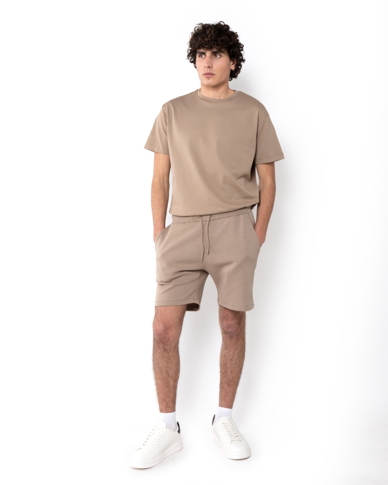 ΑΝΔΡΙΚΗ ΒΕΡΜΟΥΔΑ SWEAT ΣΚΟΥΡΟ ΜΠΕΖ