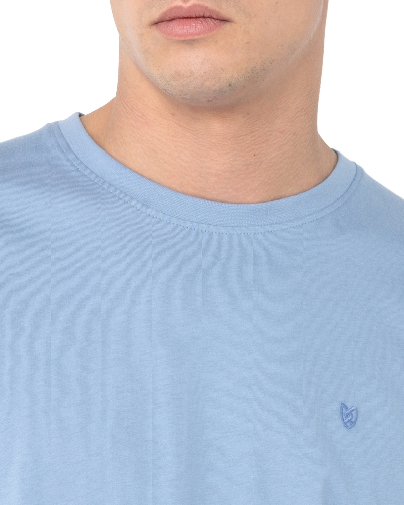 ΑΝΔΡΙΚΟ T-SHIRT REGULAR FIT  ΓΑΛΑΖΙΟ