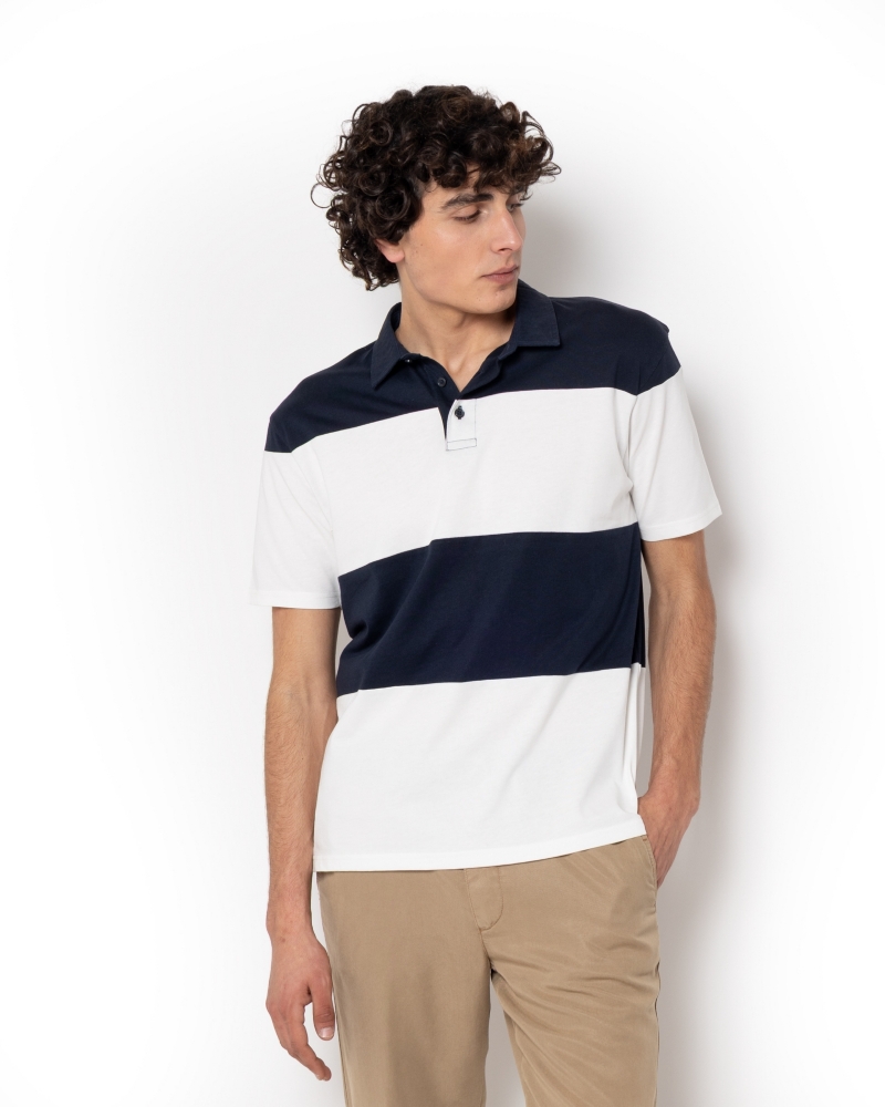 ΑΝΔΡΙΚΟ ΠΟΛΟ ΜΕ ΡΙΓΕΣ JERSEY 