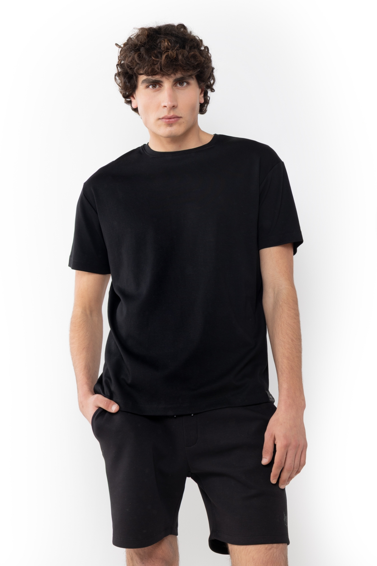 	ΑΝΔΡΙΚΟ OVERSIZED T-SHIRT JERSEY ΜΑΥΡΟ